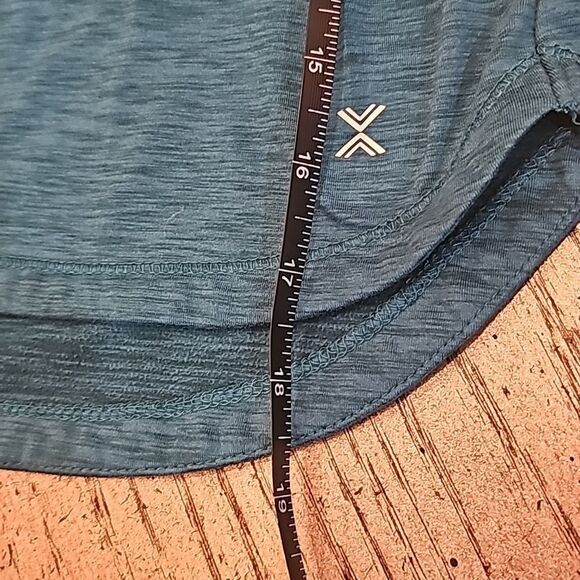 Teal hooded shirt quick-dri size 6-6X - Picture 5 of 10